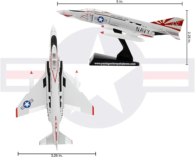 Daron Worldwide Trading Postage Stamp F-4B Phantom II Sundowners Vehicle (1/155 Scale)