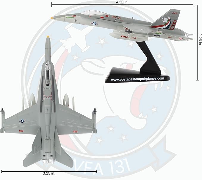 Daron Worldwide Trading F/A-18C VFA131 Wildcats Vehicle,Silver