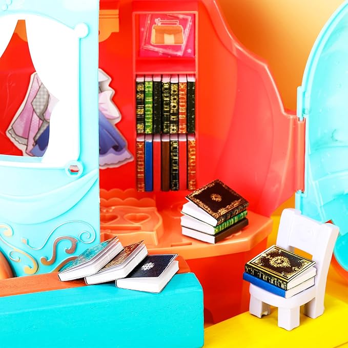 30 Pieces 1:12 Scale Miniatures Dollhouse Books Assorted Timeless Miniatures Books Mini Dollhouse Model Accessories Toy Supplies for Boys Girls Doll Houses(Vintage Style)