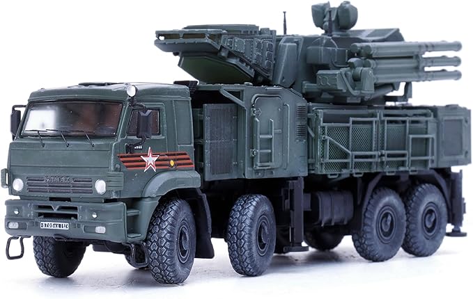 Motor city classics Panzerkampf | 1:72 Scale Model Collectible Military Diecast | Pantsir-S1 Air Defense System Victory Day Parade | Model 12214PB