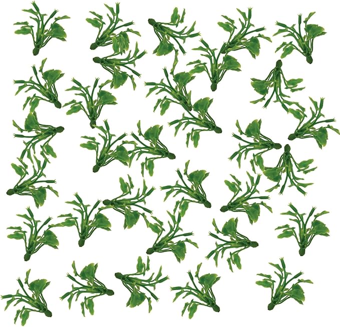 OrgMemory Mini Model Grass, 200 Pcs, Mixed Model Plants, Miniature Plants for School Project DIY Miniature Colorful Flower