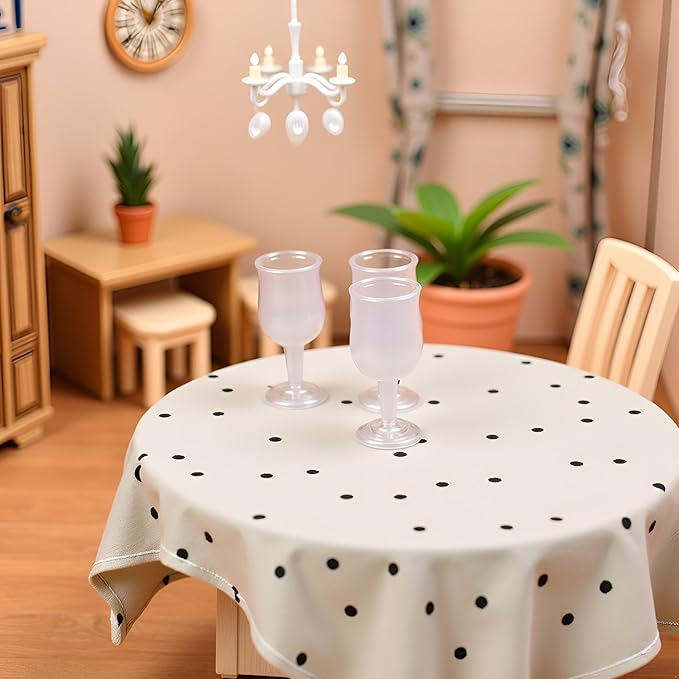 10Pcs Miniature Cup Lovely DIY Mini Goblet Model Play House Drinkware Toy, Dollhouse Accessories