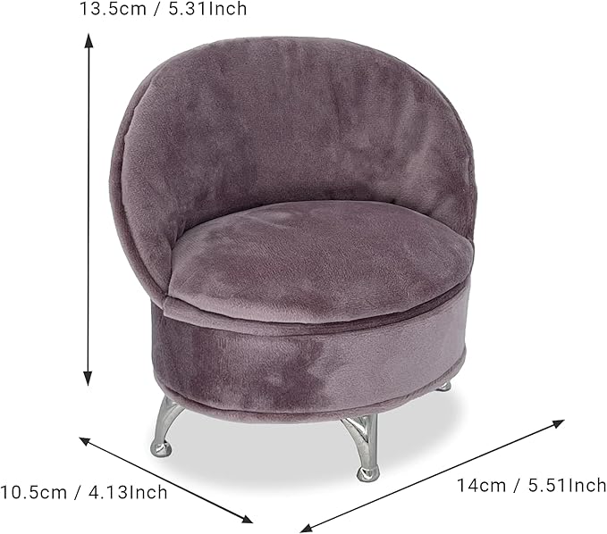 Yikko 1/6 Sofa Cushions for Dollhouse Living Room or Bedroom Decor, 12inch Dolls Accessories, Furniture for Blythe-Doll, Gift for Women Jewelry Box(A31-YC05)
