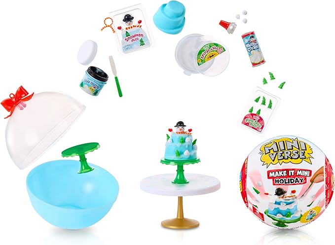 MGA's Miniverse Make It Mini Holiday 2025, The Grinch Dr. Seuss, Mini Collectibles, Mystery Blind Packaging, Holiday, Seasonal, DIY, Crafts, Resin Play, Replica Food, NOT Edible, Collectors, Gift, 8+