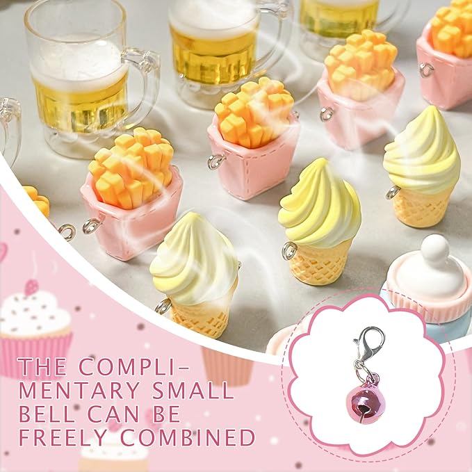 VPDSLABUBU Accessories for 3.9-6.7 Inch (10-17cm)Dolls,There are 7 Mini Accessories in Total,Including Models of Kettle, Game Console Handle,Ice Cream, Beer Cup, Camera, and A Bell,Meet your DIY needs