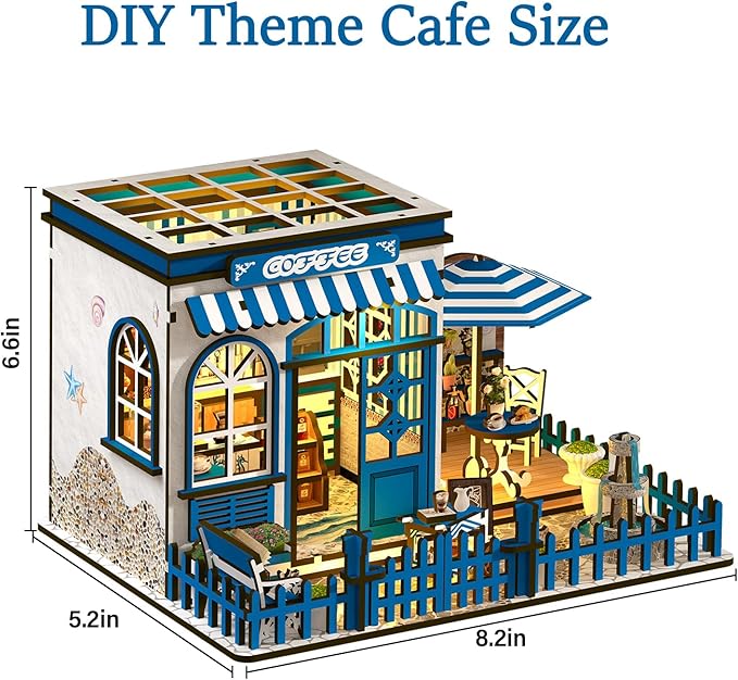 Book Nooks for Adults, DIY Miniature Dollhouse Book Nook Kit, Model Kits Craft Kits for Adults, 3D Wooden Puzzle Book Nook Craft Bookshelf Decor, Adult Craft Kits Gift with Led Light