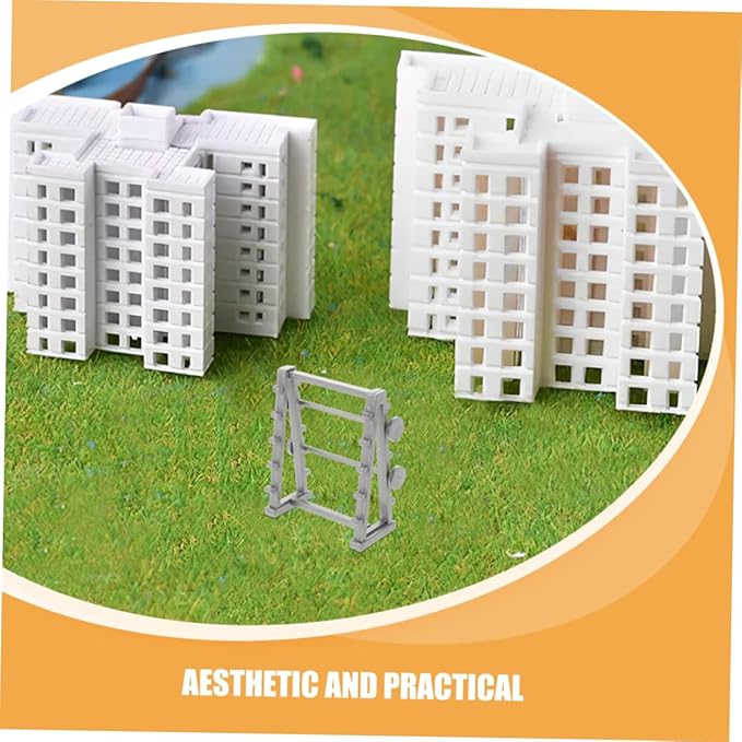 Totority Dollhouse Fitness Accessory Set 1:25 Scale Mini Gym Decor for Realistic Indoor Micro Scene