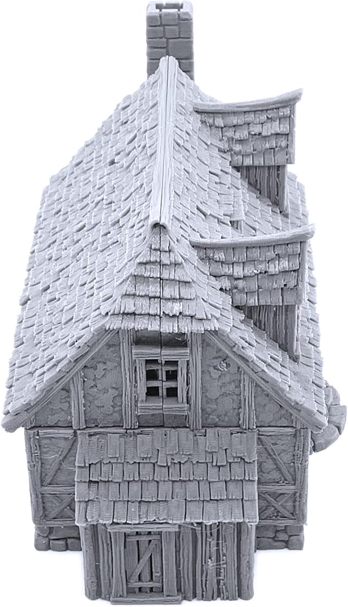 Perfectly Normal House by Printable Scenery, 3D Printed Tabletop RPG Scenery and Wargame Terrain 28mm Miniatures