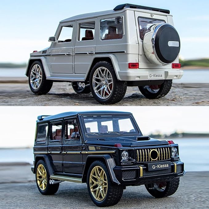 EROCK 1/24 Die-Cast Car Model Collectible Benz G63 AMG Model Car with Lights and Sound, Alloy Pull Back Toy car Toy Vehicle for Adult Boys Girls Gift