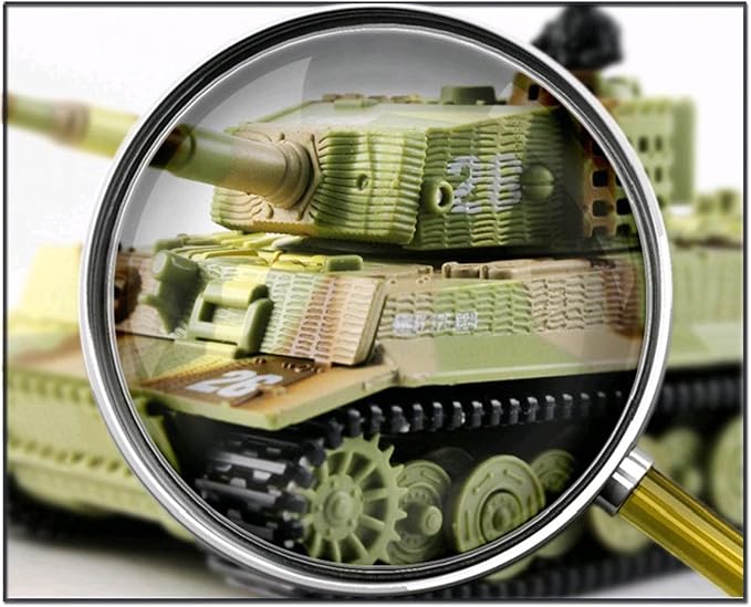 Cheerwing 1:72 German Tiger I Panzer Tank Remote Control Mini RC Tank with Rotating Turret and Sound