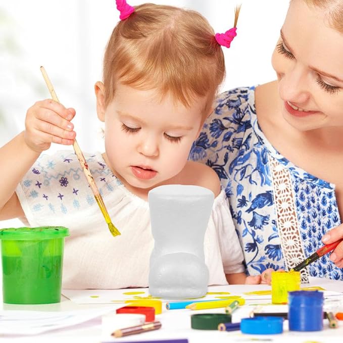 VICASKY 12PCS Christmas Foam Boots Polystyrene – Lightweight Festive White Foam Boot Ornaments for Holiday Decor, Christmas Crafts, Home Accents & Seasonal Projects