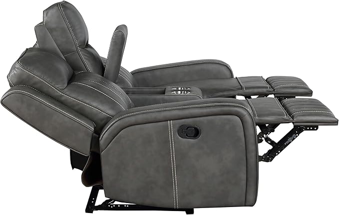 Coaster Home Furnishings Raelynn 3-Piece Upholstered Reclining Sofa Set Grey 603191-S3