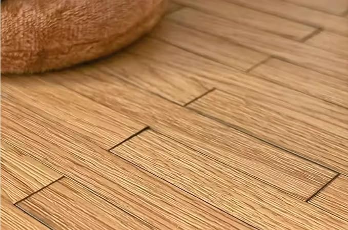 Dollhouse Flooring, Miniature Simulation Wood Flooring, 1/12 1/6 Dollhouse Floor DIY, Dollhouse Wood Floor, Miniature Dollhouse Wood Flooring, Veneer (40PCS) (Walnut Color)