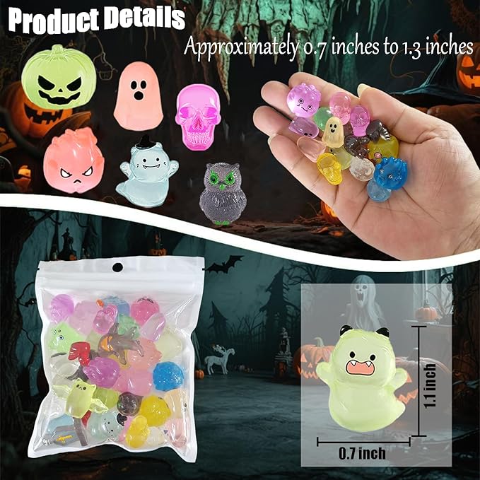 36Pcs Halloween Mini Resin Figures Miniature Animal Figurines Tiny Animals Set for Home Decor and Garden Decoration & Collectibles