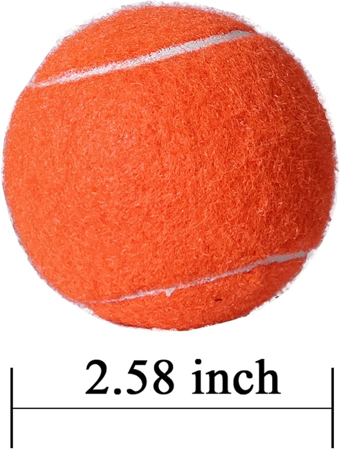 HiBallBall 12-Pack Practice Tennis Balls for Beginners & Dogs - Reusable Mesh Carry Bag Included - Ideal for Tennis Training, Pet Play, Fetch