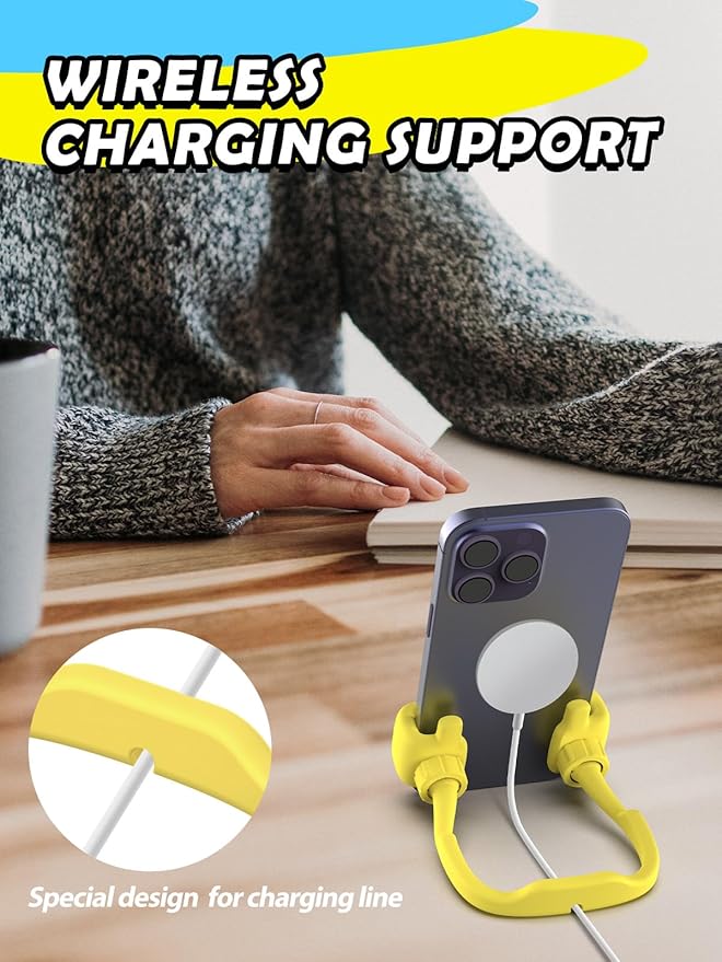 Stocking Stuffers for Teens Girls Boys Adults Cell Phone Stand: UPGRADE Adjustable Thumbs Up Lazy Phone Holder for Desk Cool Gadgets Fun Birthday Gift Ideas for Kids Teenager Women Gifts for Christmas
