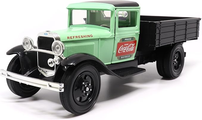 Motor city classics Coca-Cola Diecast Collectible | 1931 Ford Model AA (Green Version) 1:24 Scale 424024 Officially Licensed