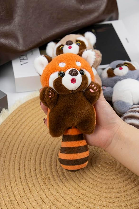 WEIGANGFANG Cute Red Panda Keychains Kawaii Accessories Decorative Pendants for Backpacks Valentine's Day Gifts for Women (Ailurus Fulgens)