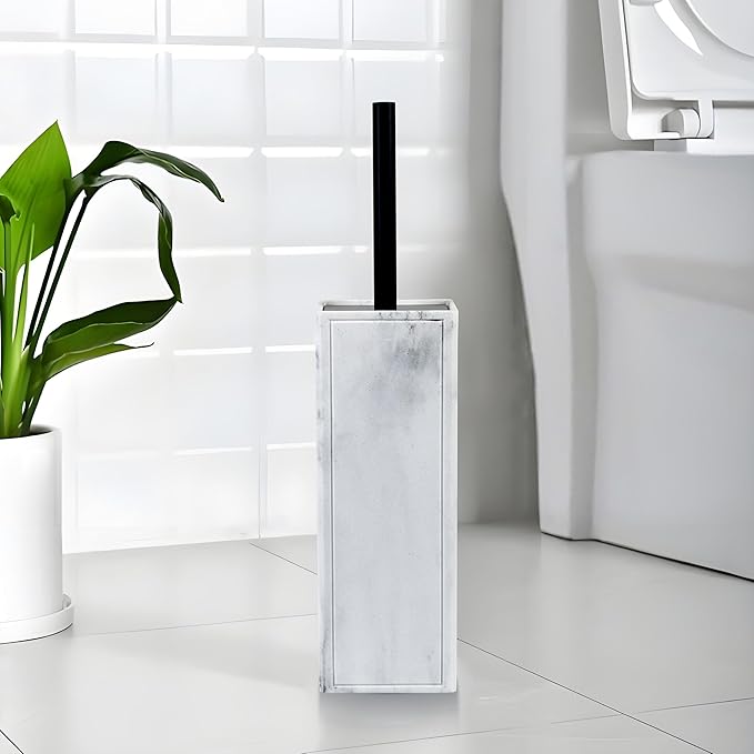 Indecor Home Toilet Brush and Holder Set for Bathroom, Stylish and Durable Cleaning Tool with Modern Design, Compact for Efficient Cleaning
