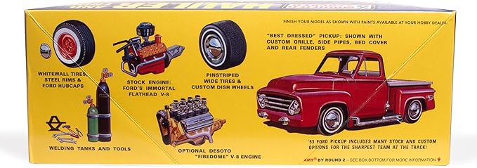 AMT - 1953 Ford Pickup Modified Stocker Hauler Gulf