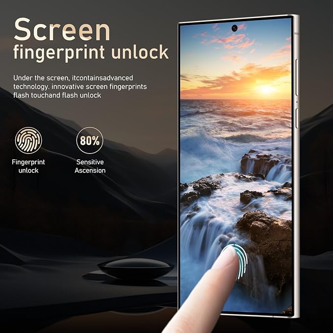 BAOWU I24 Ultra 5G Unlocked Phones, Built in Pen, Smartphone Battery 6800mAh 6.8" HD Screen Unlocked Cell Phone, 16+512GB Android14 with 128G Memory Card, Face ID/Fingerprint Lock/GPS (Dark Purple)