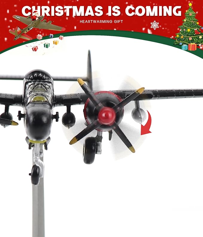 Northrop P-61B Black Widow 1:144 Scale Aircraft Model Kits WWII Fighter Model Metal Die-cast Model Aircraft for Collection Or Airplane Model Gift