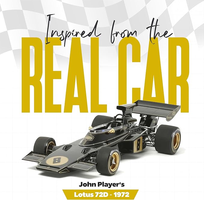 1:43 F1 Team 72D - 1972 Collection Formula 1 Race 8# Model Inspired by Emerson Fittipaldi Diecast Collectible Model