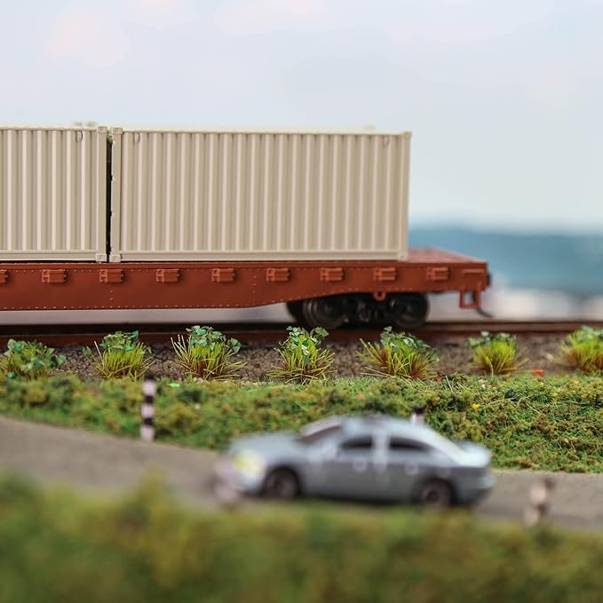 Miniature Vegetation Artificial Flower Cluster with Model Bases War Game Lowland Scenery (F)