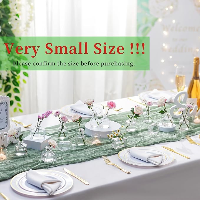 Hewory Mini Bud Vases for Centerpieces: 28pcs Small Glass Vase Bulk - Clear Tiny Vases for Wedding Baby Shower Birthday Party Events Table Decor