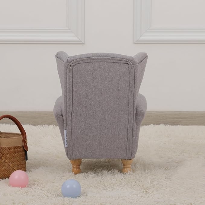 Doll Miniature Sofa, Mini Sofa&Armchair for Dollhouse Furniture,Doll Sofa Chair for Decorating Dollhouse Livng and Bed Room (4.8" Wx6.3 D) (Light Gray)