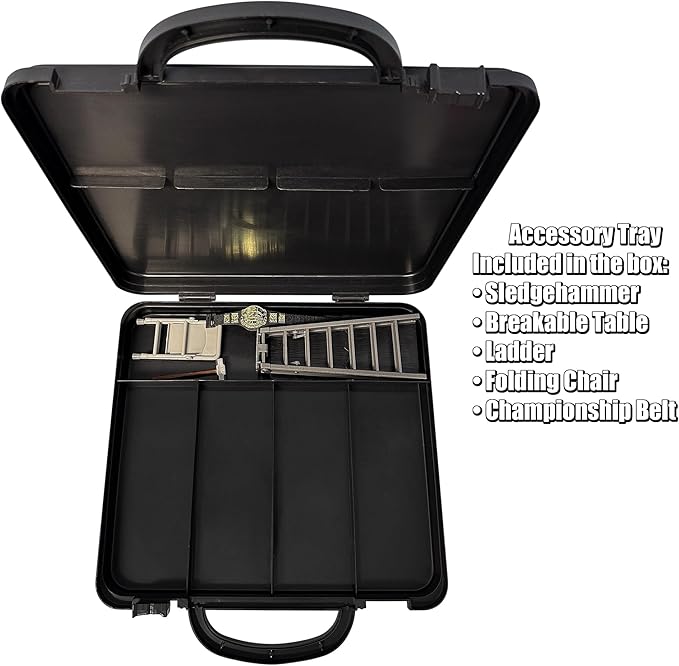 Deluxe Carrying Case With Accessories for Wrestling Action Figures