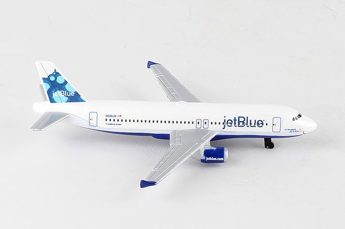 Daron Toy Airplane – jetBlue – Die-Cast Metal Model Airplane Toy with Plastic Parts for Kids Ages 3+
