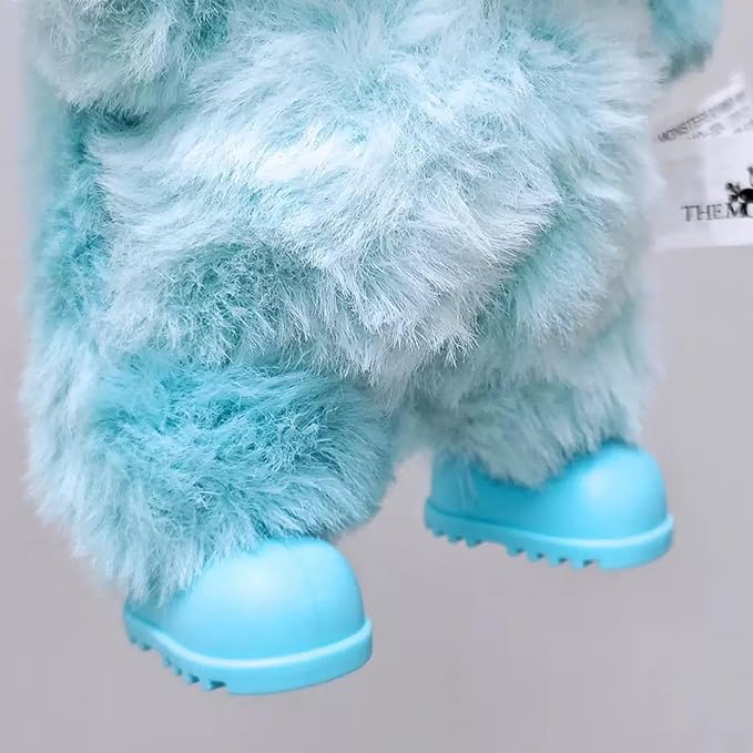 sunla Doll Shoes for 17cm Doll, Cute Mini Shoes Accessories for 17cm Dolls Sitting Standing Series, Silicone Doll Rain Shoes Boots(1 Pair Blue)