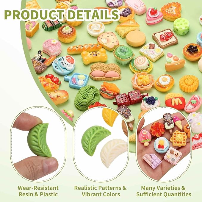 Dollhouse Miniature Food, Cute Mixed Colorful Dumplings Figures Toys Mini Resin Foods Trinkets for Pretend Play Kitchen Cooking Game & Doll House Decor (Mixing Colors, 20pcs)
