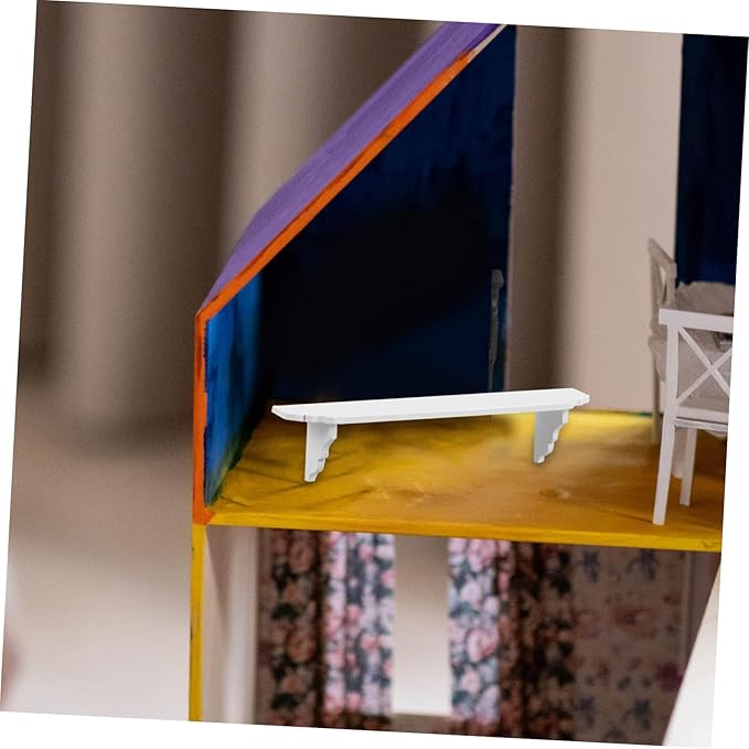 Dollhouse Decor Accessories Multifunctional Wall Mount Shelf for House