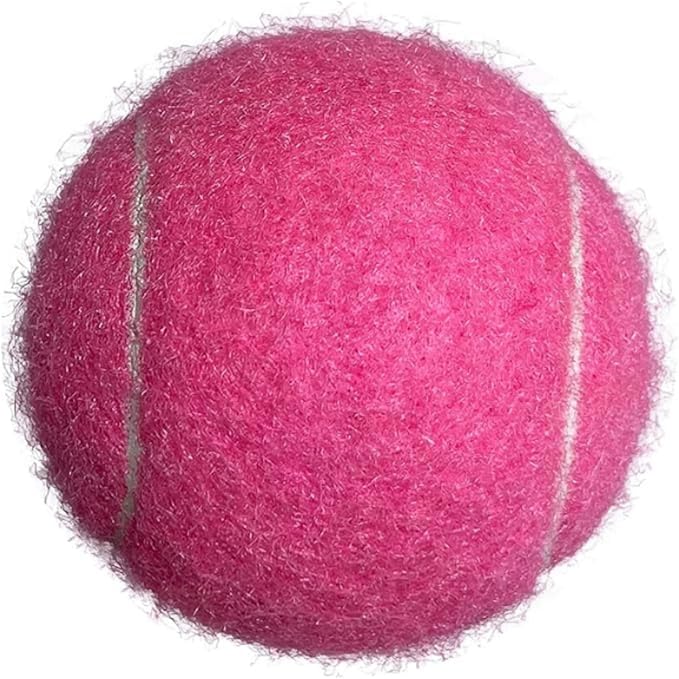 QF ENTHUSY Pink Tennis Balls, 3 Pack Colored Tennis, Suitable for Beginner, Training, Matches & Practice Sessions
