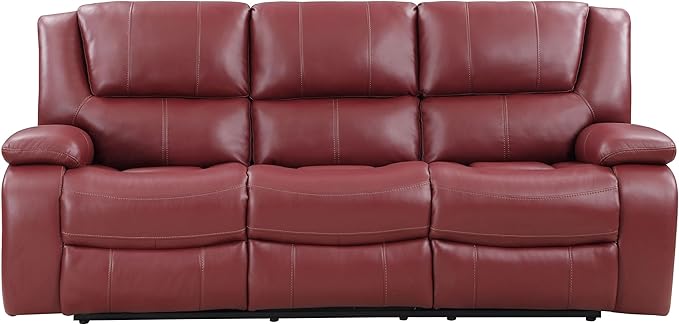 Coaster Home Furnishings Camila 3-Piece Upholstered Reclining Sofa Set Red 610241-S3