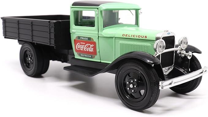 Motor city classics Coca-Cola Diecast Collectible | 1931 Ford Model AA (Green Version) 1:24 Scale 424024 Officially Licensed
