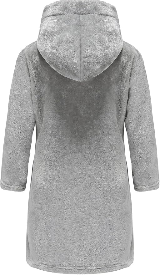 Boys Fleece Robe Hooded Toddler Soft Bathrobe Pajamas Sleepwear for Kids Girls 2-16 Years