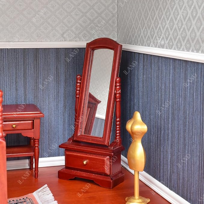iland Miniature Dollhouse Accessories, Dollhouse Wallpaper on 1/12 1/6 Scale, Thickened 3pcs with 3D Embossed Stripes (Star Trail Embossed Texture)