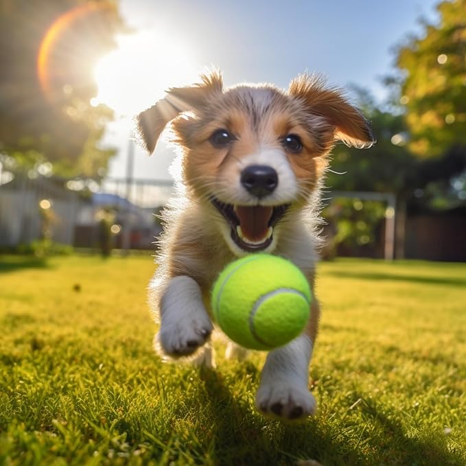 MRYCZ FYRHD 60 Pack Tennis Balls, Training Tennis Balls, Pet Dog Playing Balls, Practice Tennis Balls with Mesh Bag for Transport and Beginner Training