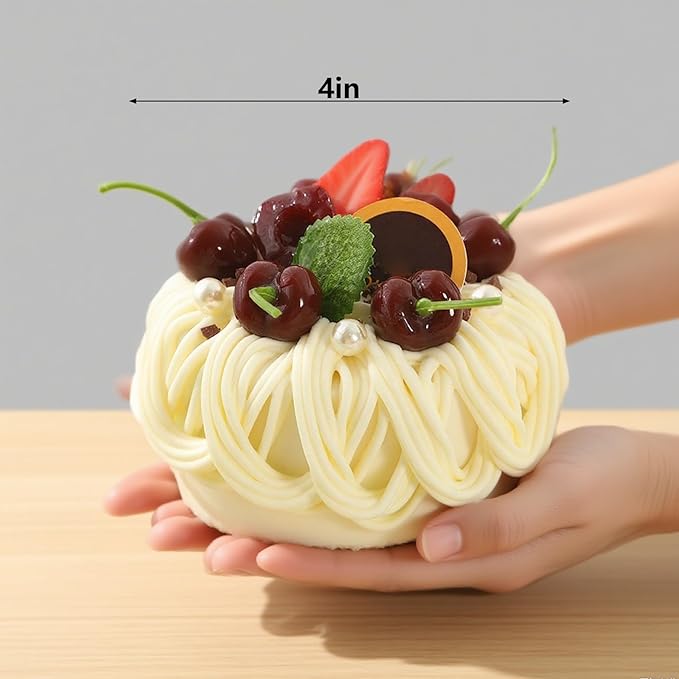 Fake Cake Dessert Artificial Cake with Cream Cherry Fake Cupcake Faux Food Model Realistic Fake for Decoration Display Photography Props