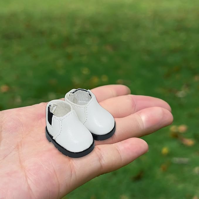 Compatible with Labubu Doll Shoes for 17cm Doll,Shoes Used for Labubu Accessories(X-White)