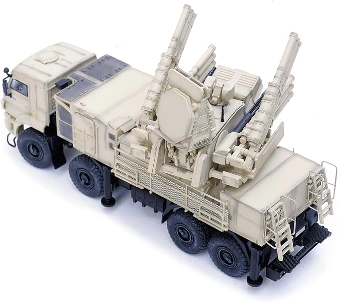 Panzerkampf | 1:72 Scale Model Military Diecast | Pantsir-S1 air Defense System Sand Color Scheme,Syrian Goverment Force | Model 12217PB