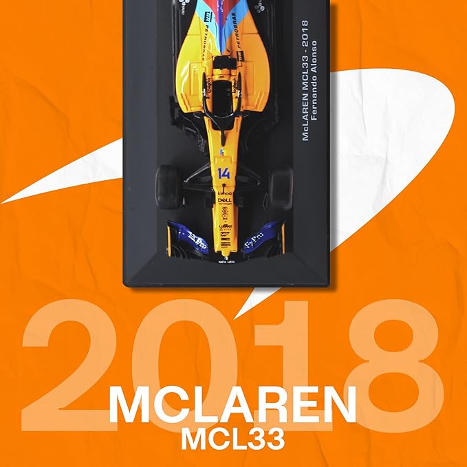 1:43 F1 Team MCL33-2018 Collection Formula 1 Race # Model Inspired by Fernando Alonso Diecast Collectible Model