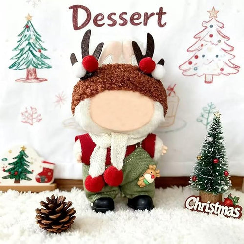 17cm Doll Christmas Clothes(NO Doll), Cute Dolls Outfit Accessories, Small Kawaii Clothes Set for Dolls, for Women and Girls(Style 1)