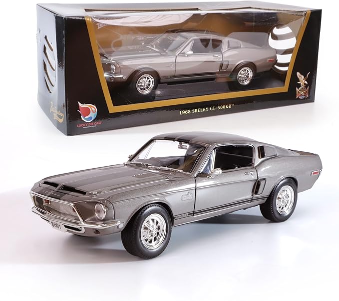 1968 Ford Shelby Cobra GT-500KR 1:18 Scale Diecast Model Premium Alloy Sports Collection Cars with Display Case, for Kids Men and Teens Dad 14+ Year