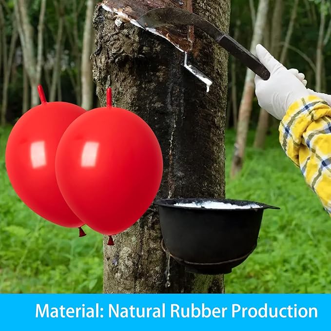 ADIDO EVA Link Balloons 6 Inch Red Latex Quick Linkale Balloon 80 Pcs for Birthday, Halloween, Christmas, Party Festival Decorations