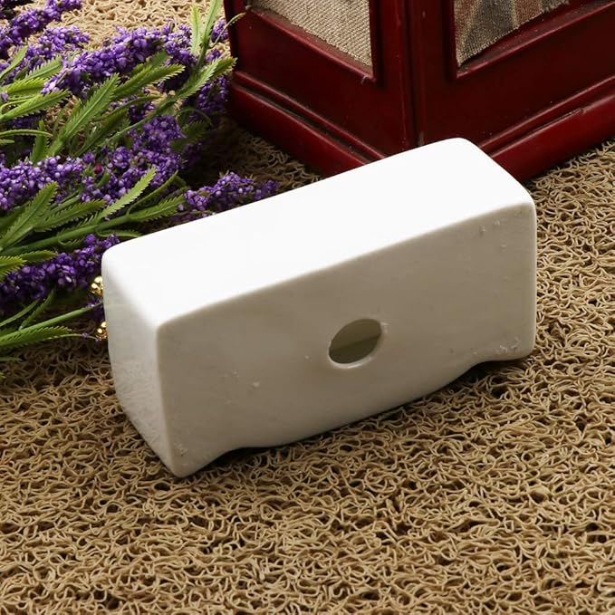 B Baosity 1/12 Ceramic White Square Bathroom Bathtub,Dollhouse Mini Bath Tub,Dollhouse Miniature Furniture Toys for Home Decor Accessory