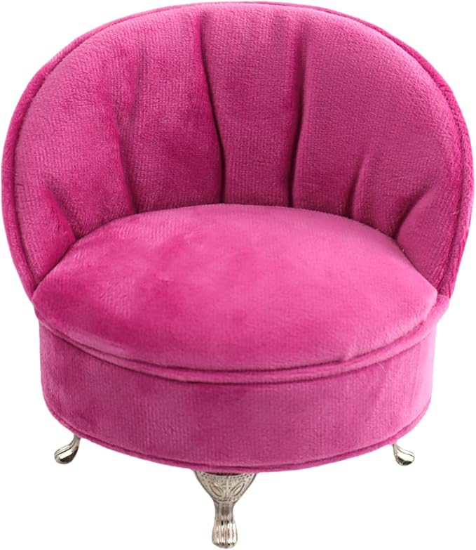 CONCISE Adult Dollhouse Furniture 1/6 1/12 Scale Miniature Velvet Sofa Hidden Jewelry Box for Women 14+ Collectors Ring Earring Necklace Bracelet Trinket Keepsake Storage Diorama Model Kit Display